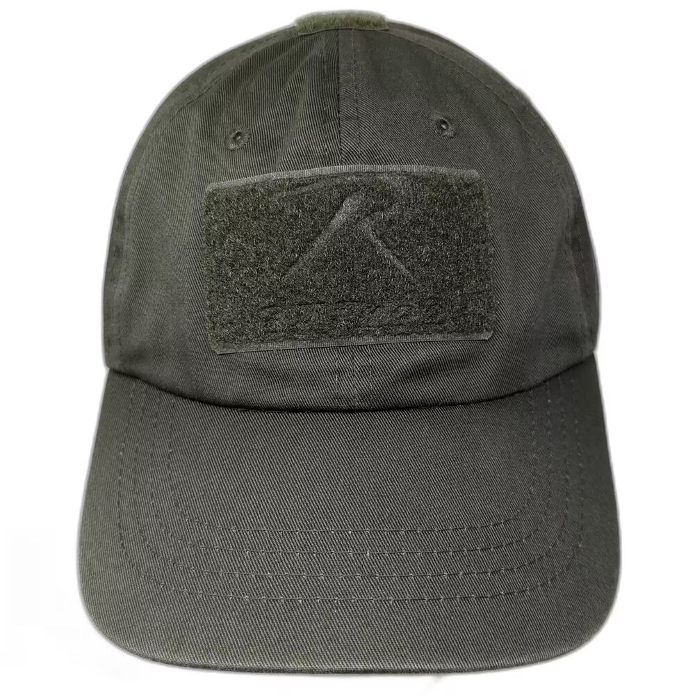 Rothco Green One Size Baseball Cap Tactical Hook and Loop Patch Adjustable Hat